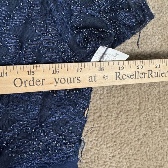 JS Collections‎ Celia Mermaid Gown Size 8 Dress Navy Beaded Wedding Formal NEW - Picture 9 of 16